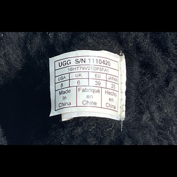 UGG 1110420 Classic Short Studded Black Swarovski Crystal Metal Boot - Picture 12 of 12